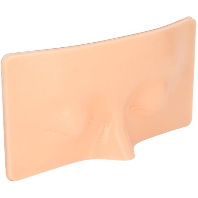 Silikon Übungsbrett Silikon PVC Einfache Reinigung 3D Augen-Make-up Übungsbrett zum Üben beige