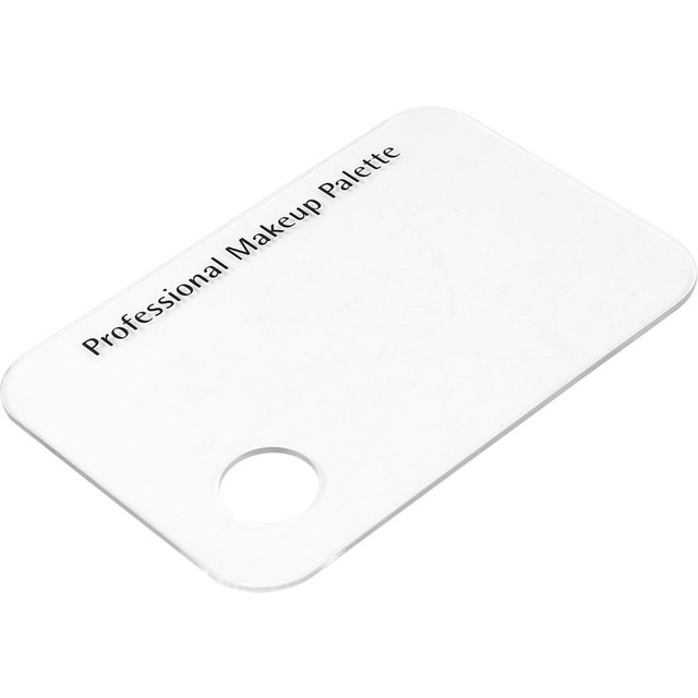 Klare Acryl Make-up Nail Art Kosmetik Mischpalette & Edelstahl Spatel Werkzeugset white