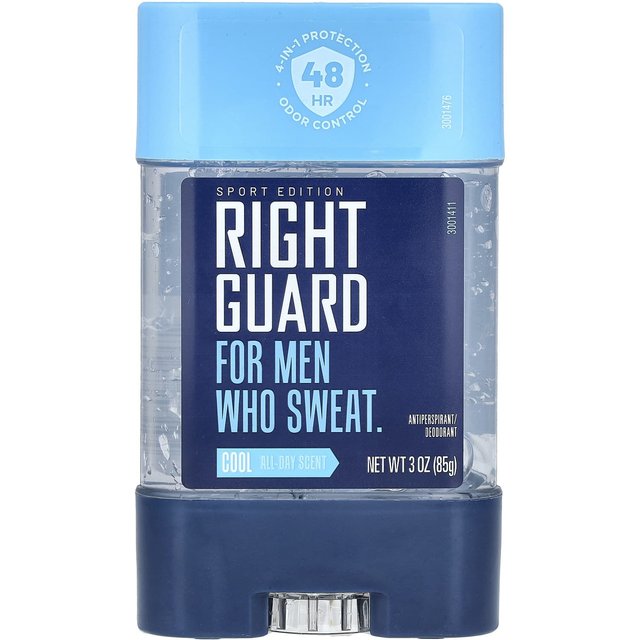 Right Guard, Sport Edition, Antitranspirant/Deodorant, Cool, 3 oz (85 g) gray