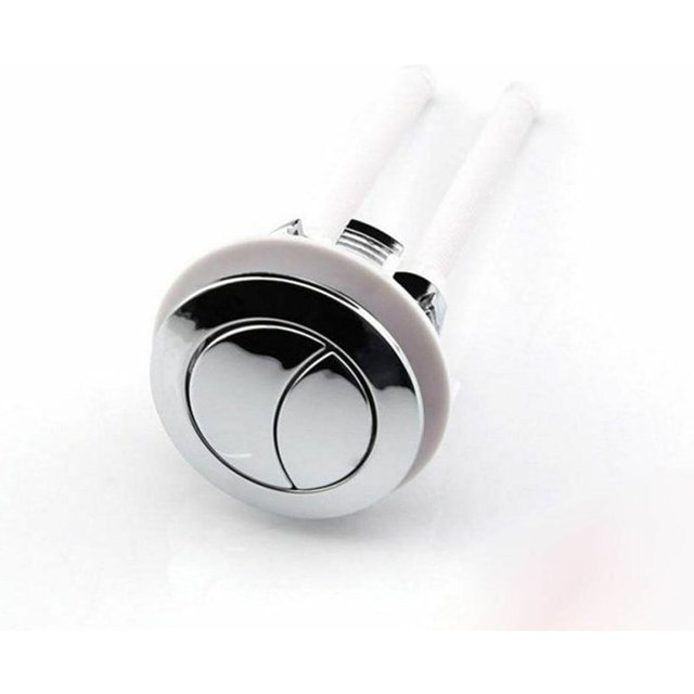 Bouton de réservoir d'Eau de toilette à double chasse d'eau universel de 38 mm, vanne ronde à bouton-poussoir, siège de toilette à chasse d'eau, vanne de réservoir d'eau, pièces de salle de bain 3.8cm black