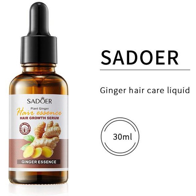 SADOER Ingwer-Haarpflege-Lotion, feuchtigkeitsspendende und glättende Pflege, Haarpflege-Essenz 30ml white