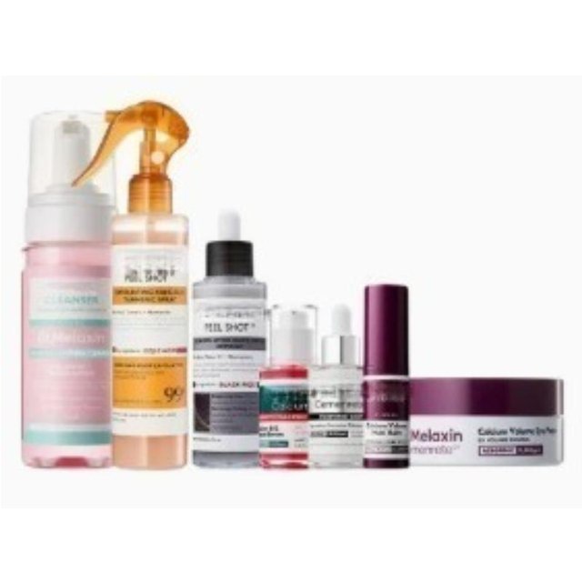 Dunkelflecken Korrektor Hautpflege Set Aufhellendes Serum Reinigungsmittel Creme Set für Melasma Akneflecken Ungleichmäßigen Hautton gray