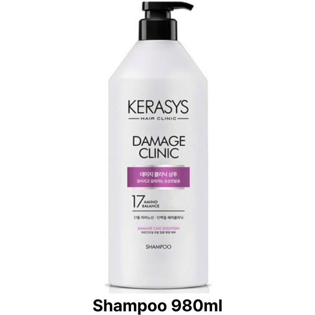 Damage Clinic Protein Shampoo / Spülung 980ml (Arganöl) Shampoo 980ml X 1PCS white