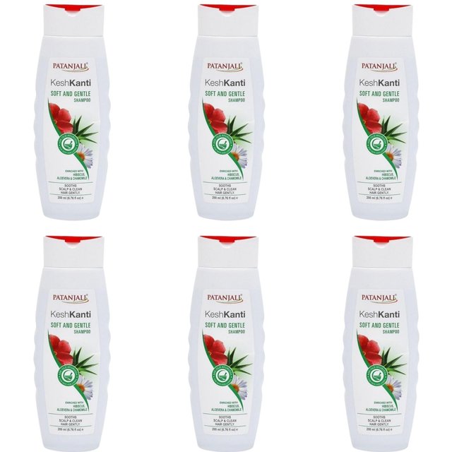 Weiches und sanftes Shampoo Weichheit und Zartheit Patanjali Kesh Kanti 6 pcs