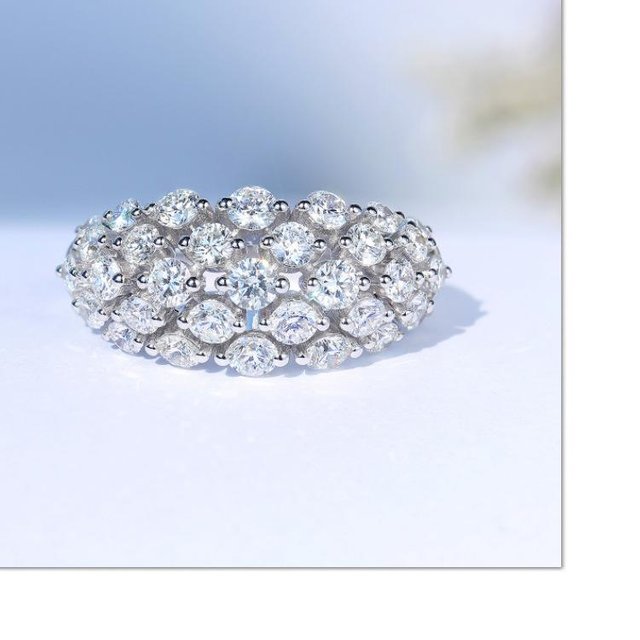Anello Femminile Zircone Gioielli Lusso Piccolo Profumo Anello di Nicchia Anello No. 10 gray