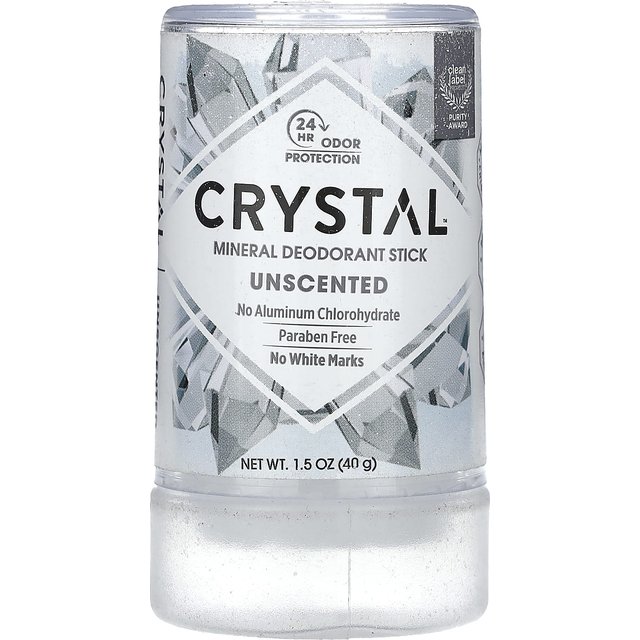 Mineral Deodorant Stick, Unparfümiert, 40G(1.5Oz) white