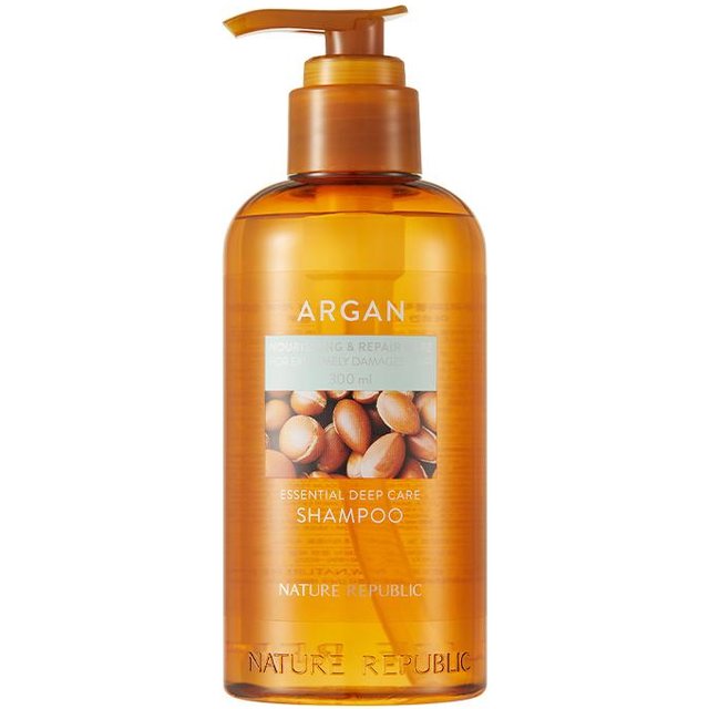 Nature Republic Argan Essential Deep Care Shampooing 300 ml #1PCS orange