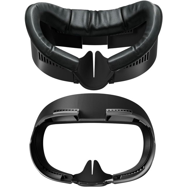 Coussinet d'ajustement facial VR pour Quest 3 Coussinet facial de remplacement doux en PU Coton Soie Glacée Respirant Conception à Circulation d'Air Accessoires