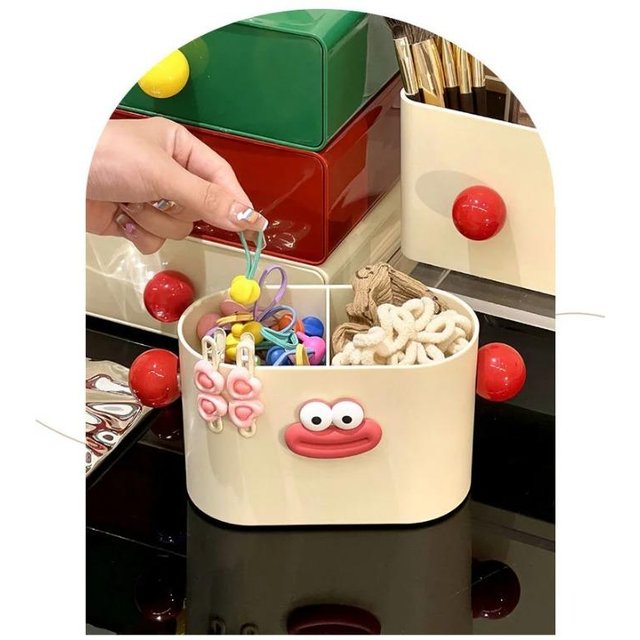 Taschentuchbox Stifthalter Make-up Pinsel Aufbewahrung Schreibtisch Aufbewahrungsbox niedliche Taschentuch Aufbewahrungsbox heißer Verkauf beige