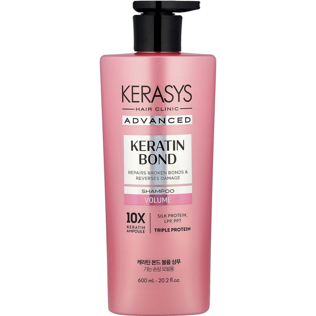 Shampooing Kératine Avancé, Volume, 600 ml (20.2 Fl Oz) pink