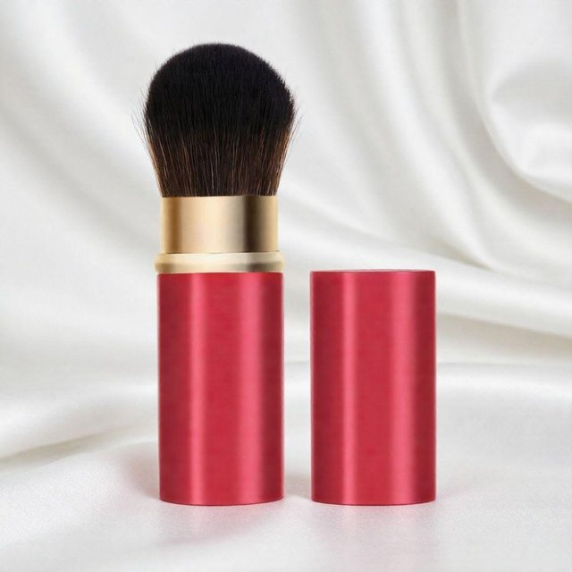 Ensemble de Pinceaux de Maquillage Portables de Voyage avec Sac de Rangement Pinceau Blush Pinceau Fond de Teint Pinceaux Cosmétiques pour Essentiels de Beauté en Déplacement