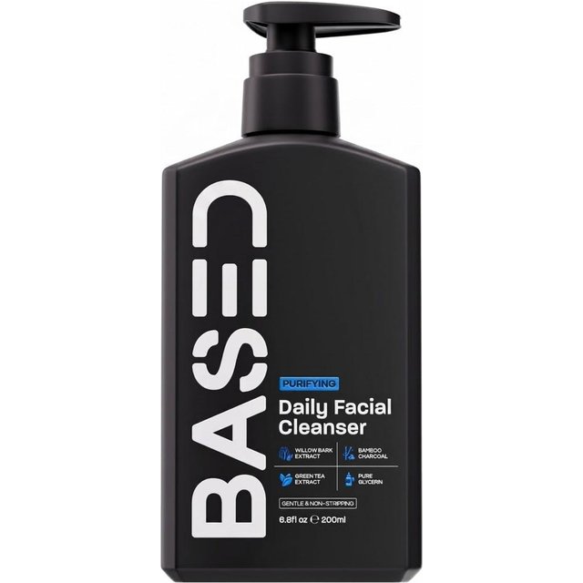 BASED Essentielles Hautpflege-Duo: Reinigender Gesichtsreiniger & Tägliche Reparatur-Feuchtigkeitscreme 1pcs schwarz