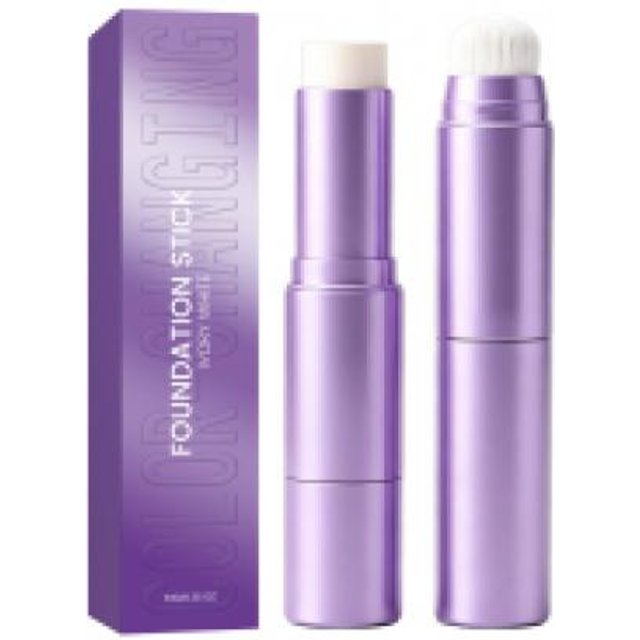 AMZ 2-in-1 Farbverändernder Foundation-Stick (Elfenbeinweiß) Hellt den Hautton auf, Gleicht den Hautton aus, Schafft eine natürliche und glatte Make-up-Basis Ivory White white