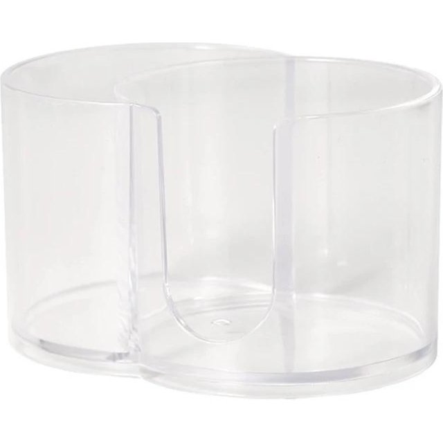 Acryl-Aufbewahrungsbox Badezimmerglas Make-up-Organizer Wattepadhalter Wattestäbchenbox Qtip-Halter Spender Organizer-Glas transparent
