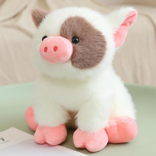 Peluche Rose Kawaii Petit Cochon Parfumé 20cm Dessin Animé Mignon Cochon Assis Poupée en Peluche Ornement de Canapé Cadeau Pour Enfants Anniversaire 20cm