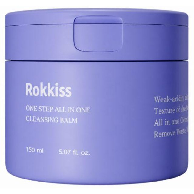ROKKISS Ein-Schritt-Reinigungsbalsam mit leichter Säure 150 ml – Make-up-Entferner & Tiefenreiniger für die Poren | Koreanische Hautpflege blue