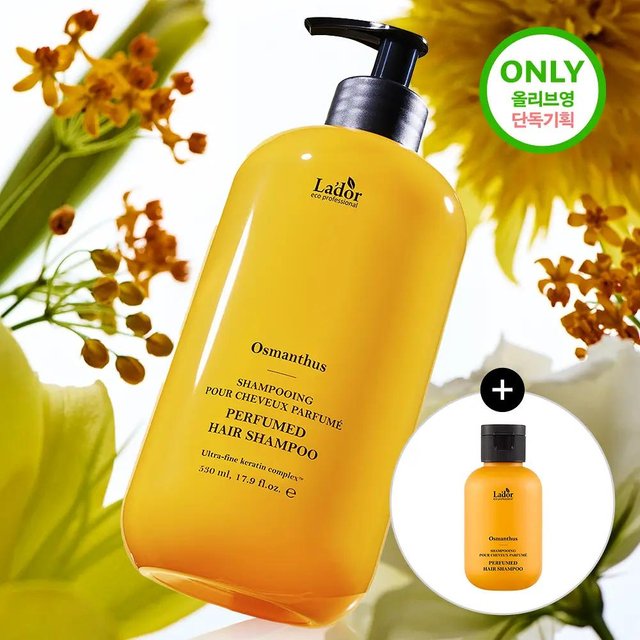 ADOR Parfüm Haarshampoo 530ml Set (Osmanthus / Hinoki / La Pitta) + 100ml Geschenk Osmanthus
