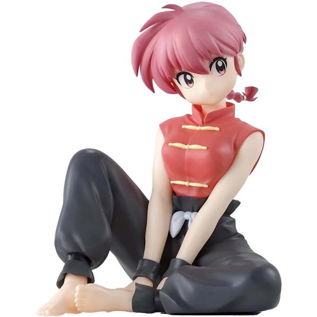 Original SEGA Ranma 1/2 Luminasta Shampoo Akane PVC Figur 13cm Kawaii Sammlerpuppe Anime Spielzeug pink