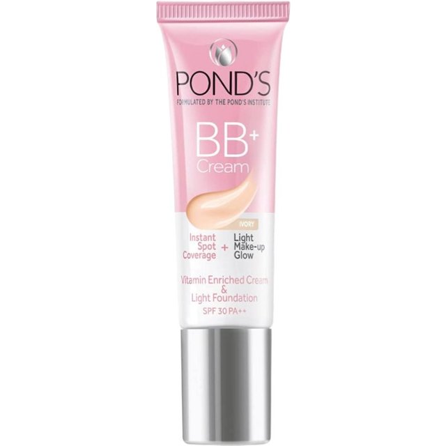 Pond's BB+ Cream Ivory 9g Für punktuelle Abdeckung und Make-up-Glow mit LSF 30 für hellen bis mittleren Hautton, täglicher Gebrauch pink