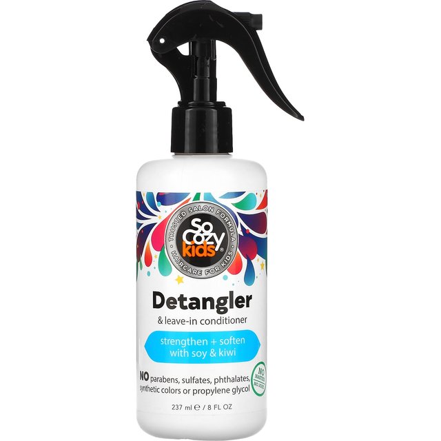 SoCozy, Kinder, Entwirrspray & Leave-In Conditioner, 8 fl oz (237 ml) white