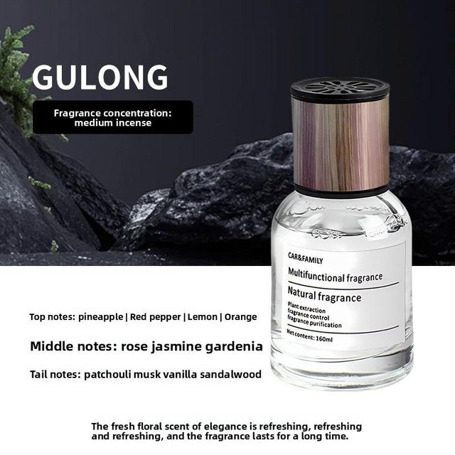 Parfum de Voiture 65ML/160ML Parfum Longue Durée Double Usage pour Voiture et Pièce Désodorisant Assainisseur d'Air Cologne 160ML