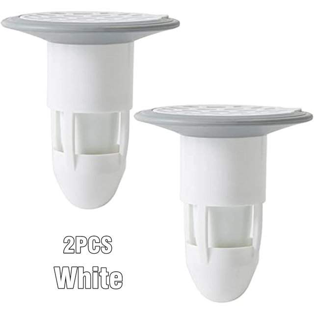 2 Stück Deodorant Abflusskern Toilette Badezimmer Bodenablaufkerne Kanalisation Schädlingsbekämpfung Silikon Geruchshemmendes Artefakt Wassersperre Kein Geruch white