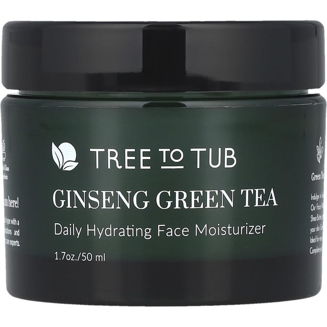 Tree To Tub, Ginseng Grüner Tee, Tägliche Feuchtigkeitsspendende Gesichtscreme, 50 ml (1,7 oz) gray