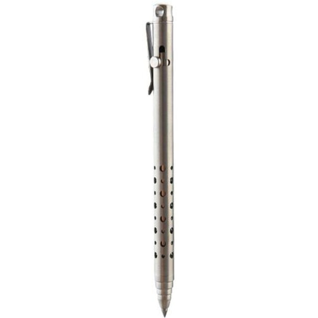 4,7 Länge Titanlegierung Kugelschreiber Einziehbar Leicht EDC Stift mit Taschenclip für Büro Geschäft Schule gray