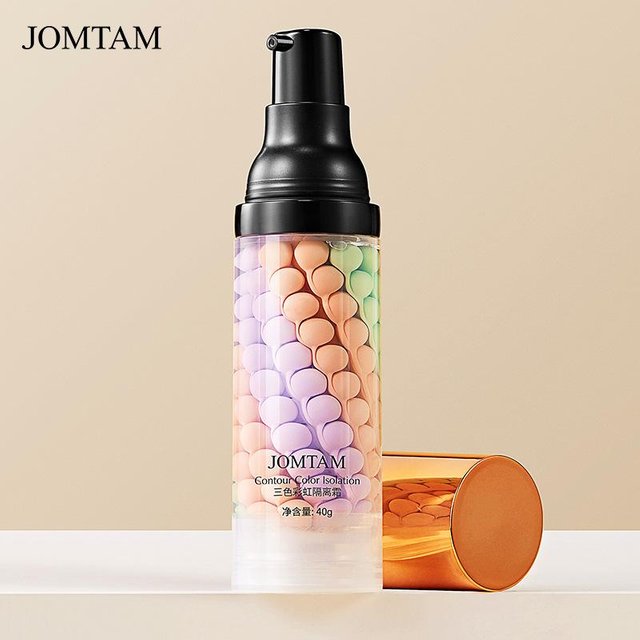 Dreifarbige Rainbow Isolation Cream Control Oil spendet Feuchtigkeit und hellt die Haut auf. Foundation Concealer 40g beige