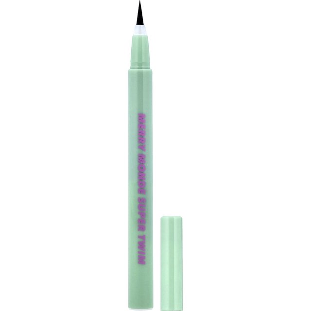 Merrymonde, Super Twinm Stift Eyeliner, 01 Lebhaftes Schwarz, 0,5 ml (0,02 fl oz) gray