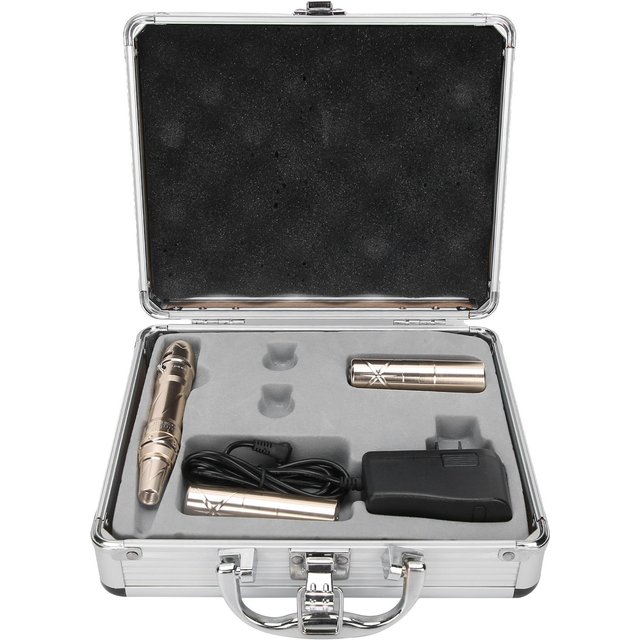 Tätowiermaschine Semi-Permanent Augenbrauen Lippen Eyeliner Microblading Maschine (Champagnergold ) US Plug champagner