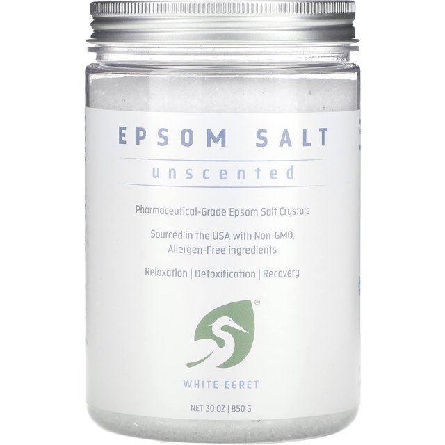 Sel d'Epsom, Non parfumé, 850G(30 oz) white