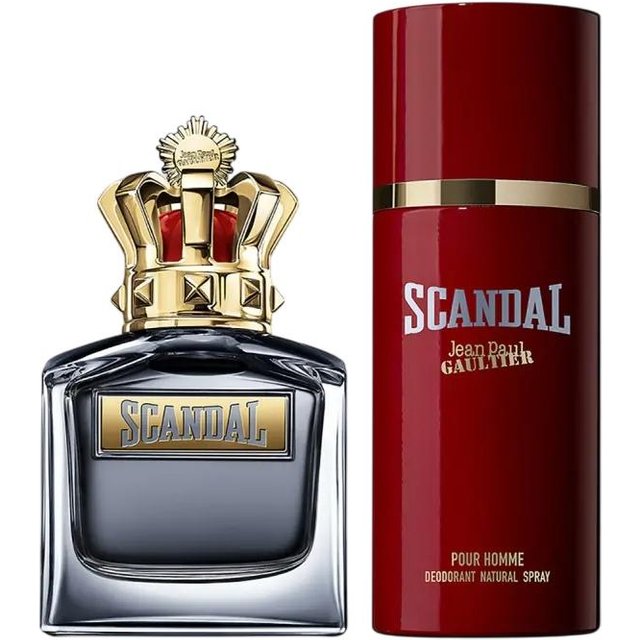Set Jean Paul Gaultier: Scandal, Eau de toilette, Für Männer, 100 ml + Scandal, Deodorant Spray, Für Männer, 150 ml