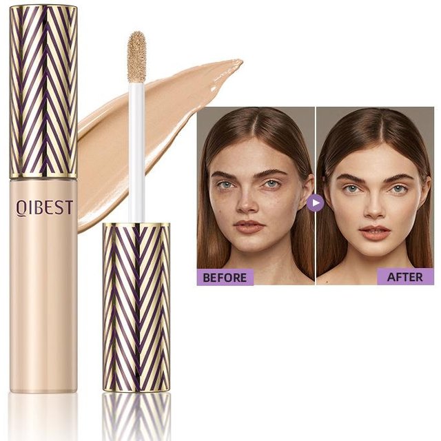 Qibest Concealer Wasserdicht und Schweißfest Langanhaltende Deckkraft Flecken Akne Augenringe