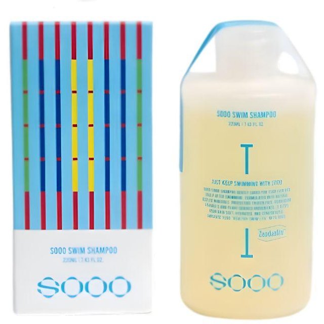 SOOO Swim Tägliches Shampoo 220ml für Fortgeschrittene Chlor-Entfernung und Intensive Feuchtigkeitsbarriere Wiederherstellungs-Pflege blue