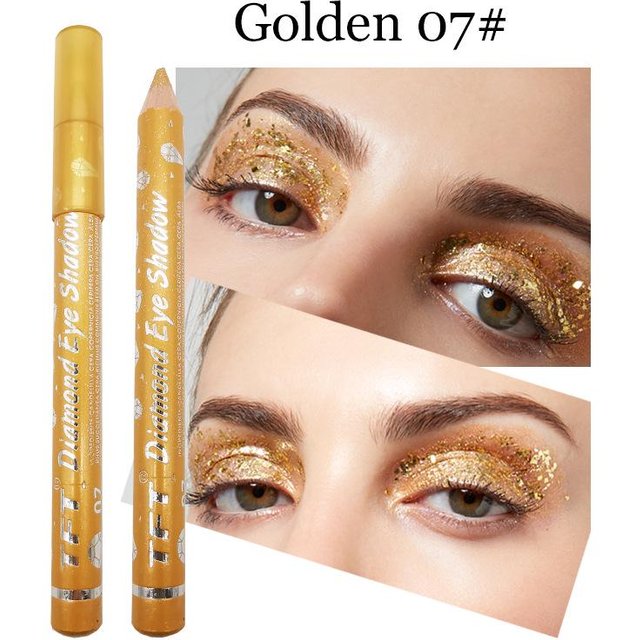 Eyeliner coloré à paillettes imperméable longue durée, ombre à paupières, maquillage pour les yeux, cosmétiques 7
