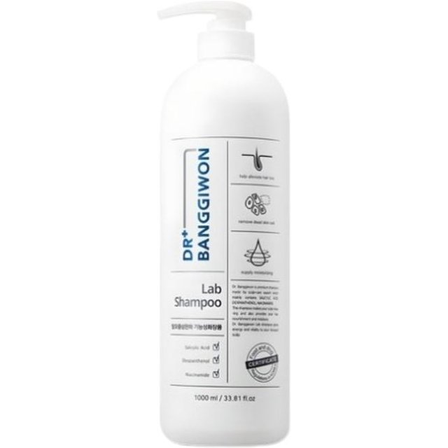 Dr.Banggiwon Lab Shampoo 1L | Koreanisches Shampoo gegen Haarausfall, Kopfhautpflege & pH-ausgeglichene Formel 1L, white