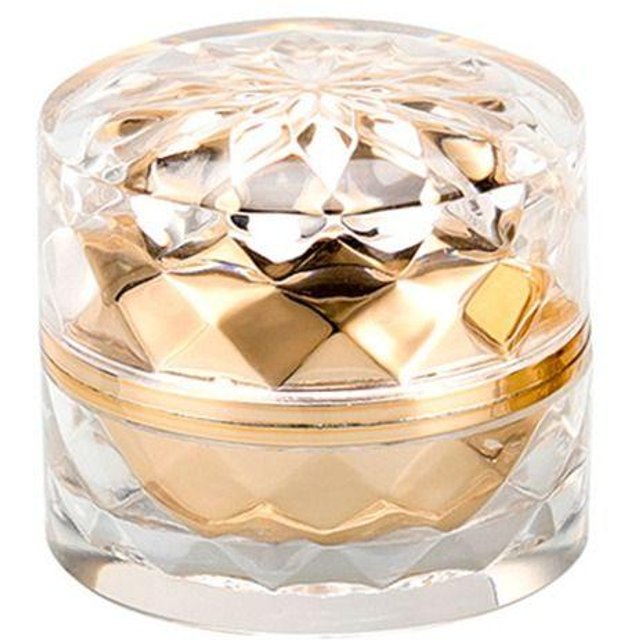 Kosmetikbehälter Lippenbalsam Reise-Probetöpfchen Nachfüllbare Flaschen Lotion-Fläschchen Gesichtscremedosen Augencreme-Tiegel Kosmetiktiegel gold