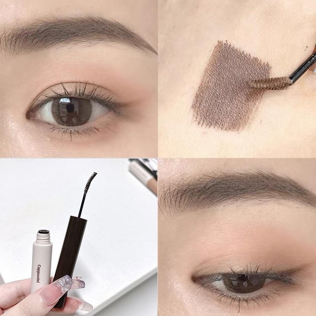 Augenbrauenfärbemittel, wasserfest, langlebig, braune Farbe, Augenbrauen-Gelfarbe, Augenbrauen-Tönung, Augen-Make-up-Werkzeug, Augenbrauen-Verstärker-Creme dunkelbraune