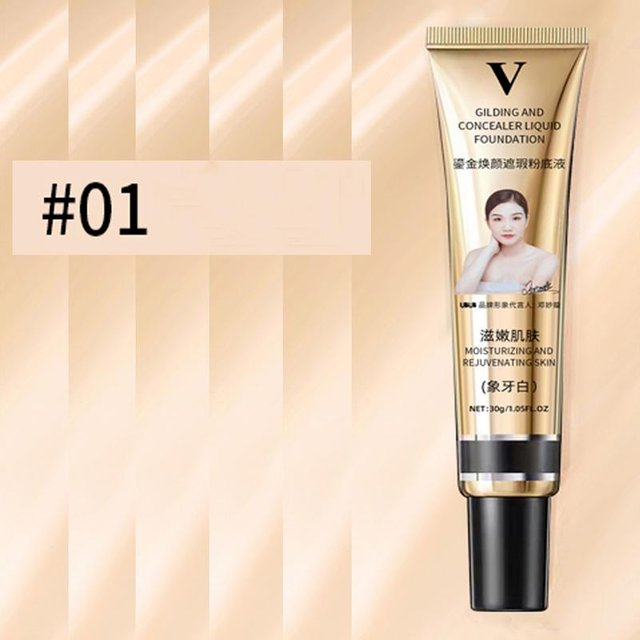 3 farben Make-Up Flüssige Foundation Creme Wasserdicht Dauerhafte Abdeckung Akne Basis Creme Befeuchten Matte Concealer Kosmetik beige