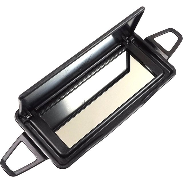 BDP1005-1 Sonnenschutz Visier Make-Up Kosmetik Spiegel Abdeckung Schwarz 2128103710 Für Mercedes E W212 CLS W218