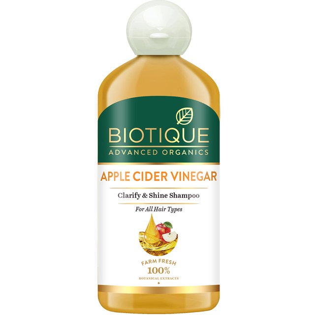 Biotique Apfelessig Shampoo Für Haarwachstum 300ml Volumen Gebend Reinigend Alle Haartypen Vegan Sicher blue