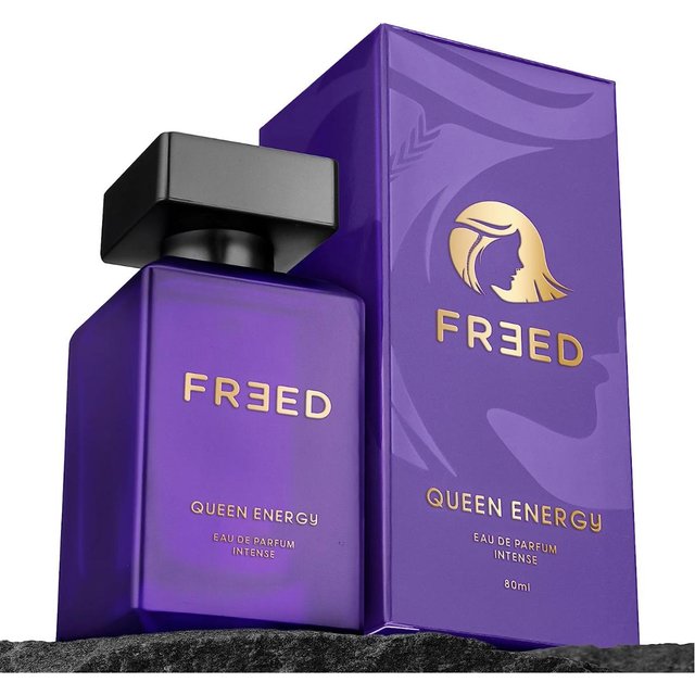 FREED Queen Energy EDP parfum pour femme, 80 ml | Une Eau de parfum boisée intense & longue tenue | Le meilleur cadeau pour les femmes électrique de violet
