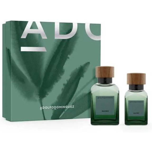 Adolfo Dominguez A D Bambu Uomo Spray Edp 120ml Edp 60 Set gray
