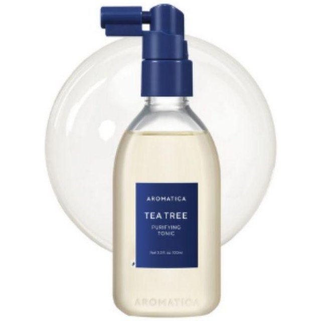 AROMATICA Teebaum Reinigungs-Tonic 100ml – Beruhigende Kopfhautpflege & Talgkontrolle für frisches, gesundes Haar white