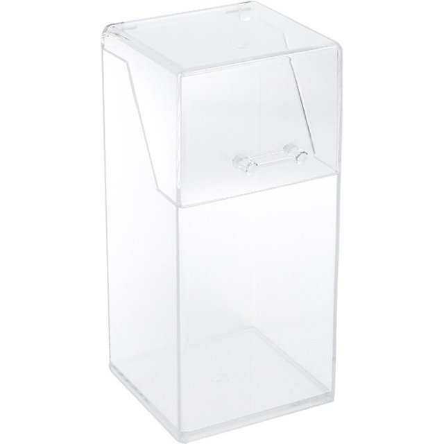 Make-up Pinselhalter Organizer mit Deckel Große Kapazität Klarer Make-up Pinsel Aufbewahrungsbox für Augenbrauen white