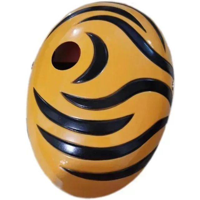 Brdwn Japon Anime Dessins Animés Unisexe Tobi Obito Akatsuki Madara Mascarade Cosplay Masque Facial Complet Résine Masque de Fête One Size black