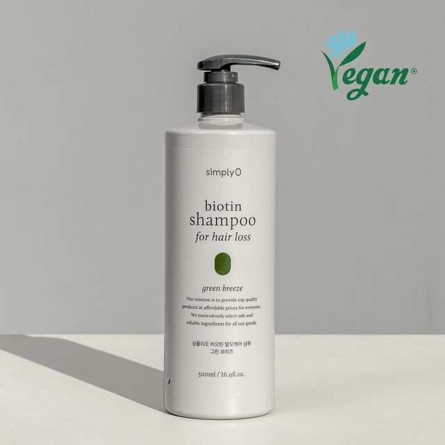 Biotin Haarausfall Shampoo 500ml Volumen Haarausfall Linderung Kopfhautpflege white
