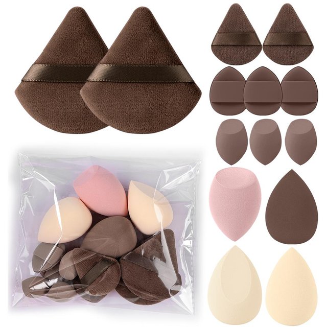 Ensemble Professionnel de 3-20 Pinceaux de Maquillage Doux Moelleux pour Fond de Teint Ombre à Paupières Anticernes Mélangeur Blush Pinceau Kabuki Outil Beauté Femme