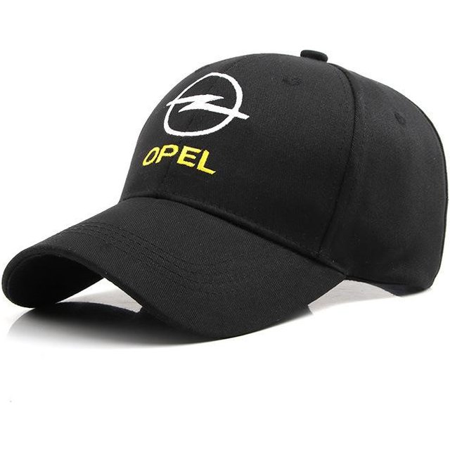 Sonnencreme Mode für Opel Baseballkappe Outdoor Sport Angeln Unisex Hip Hop Damen Herren Hüte Verstellbar Stickerei Streetwear black